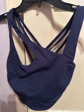 lululemon athletica Strappy Back Sports Bra - Navy Blue